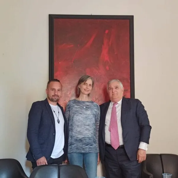 Vincenzo D'Anna, dr Loretta Bolgan i Piotr Jawornik, Rzym, Ordine dei Biologi